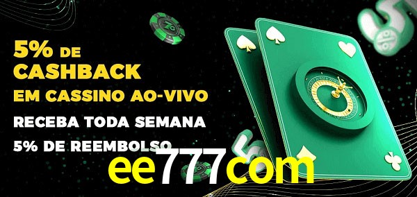 Promoções do cassino ao Vivo ee777com